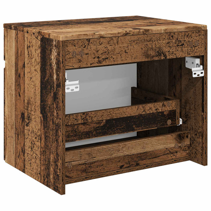 Dulap Bathroom Montat pe Perete Lemn vechi 59 x 44,5 x 50 cm - WALTI WALTI