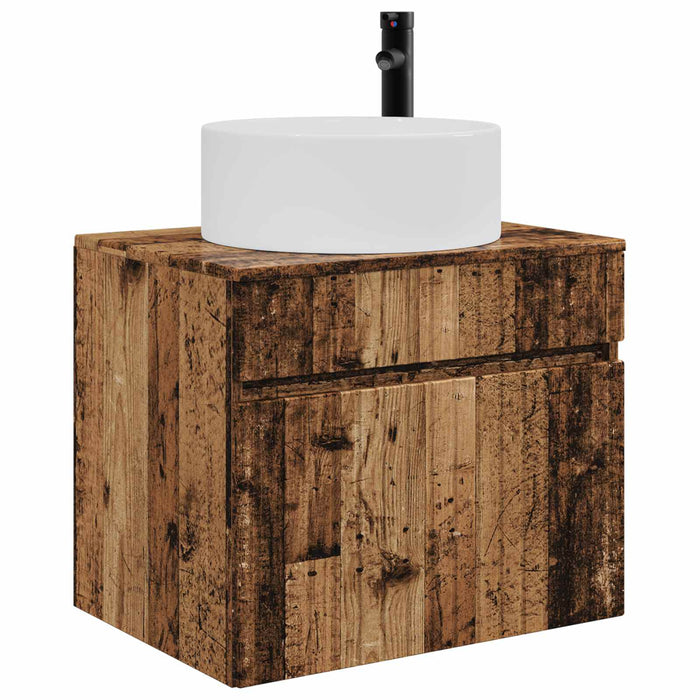 Dulap Bathroom Montat pe Perete Lemn vechi 59 x 44,5 x 50 cm - WALTI WALTI