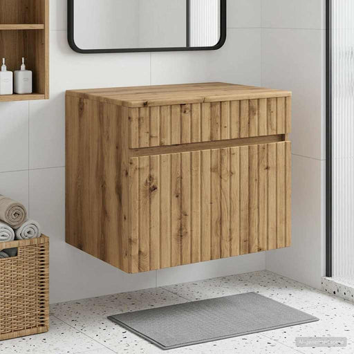Dulap Bathroom Montat pe Perete Stejar Artizanal - WALTI WALTI