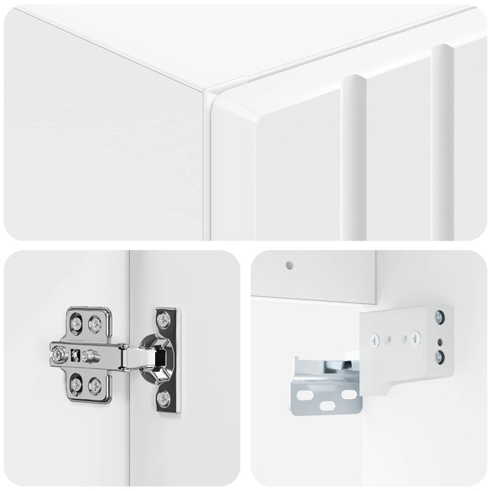 Dulap Bathroom Montat pe Perete Alb 33 x 34,5 x 160 cm - WALTI WALTI