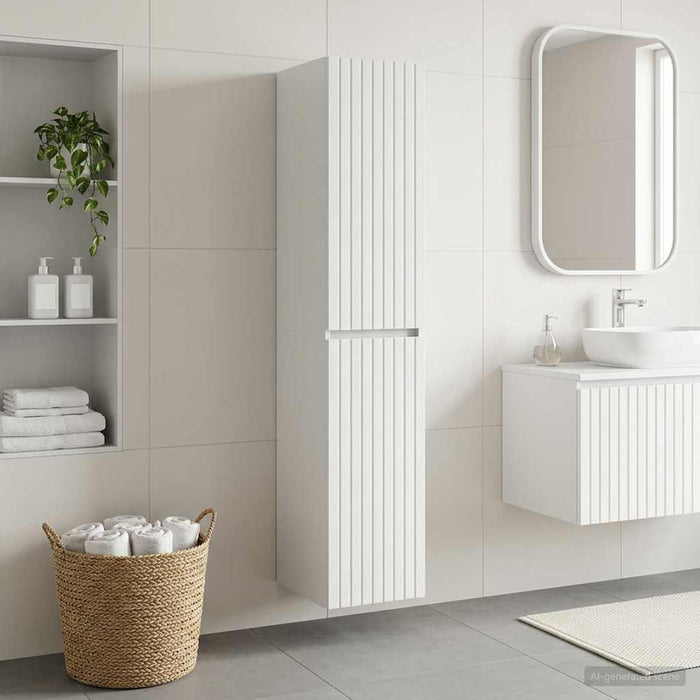 Dulap Bathroom Montat pe Perete Alb 33 x 34,5 x 160 cm - WALTI WALTI