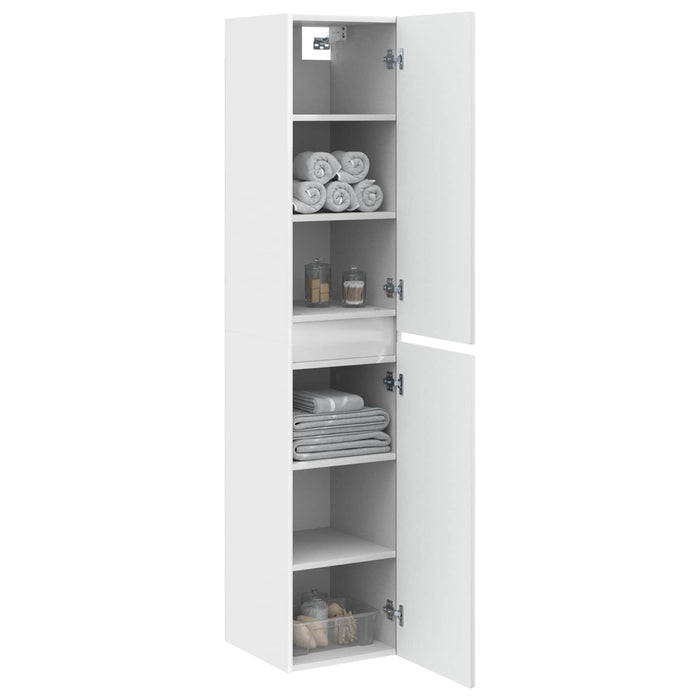 Dulap Bathroom Montat pe Perete Alb 33 x 34,5 x 160 cm - WALTI WALTI