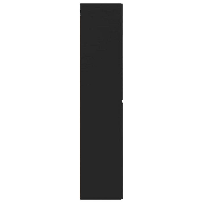 Dulap Bathroom Montat pe Perete Negru 33 x 34,5 x 160 cm - WALTI WALTI