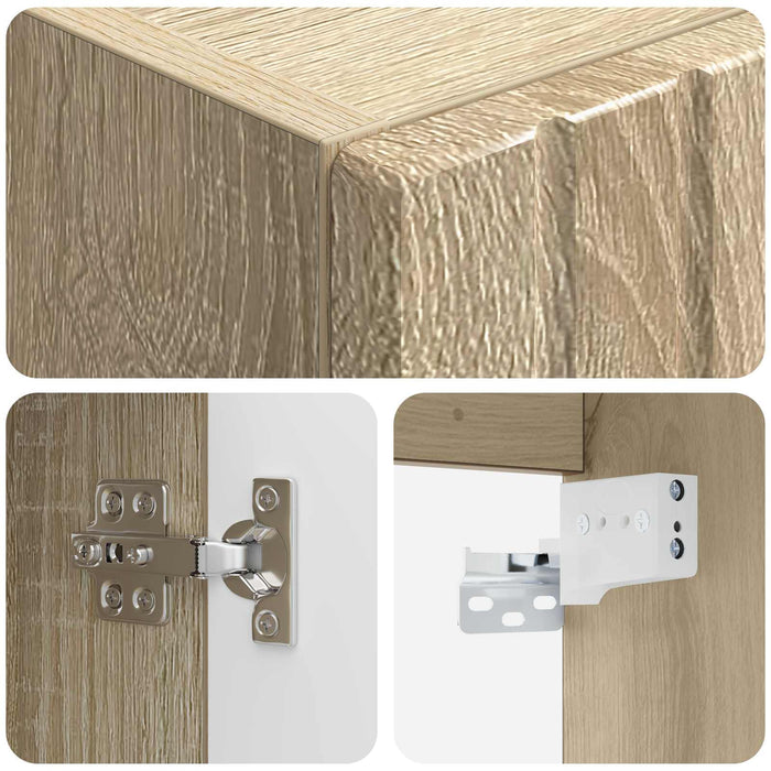 Dulap Bathroom Montat pe Perete Stejar Sonoma - WALTI WALTI