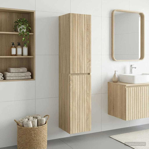 Dulap Bathroom Montat pe Perete Stejar Sonoma - WALTI WALTI
