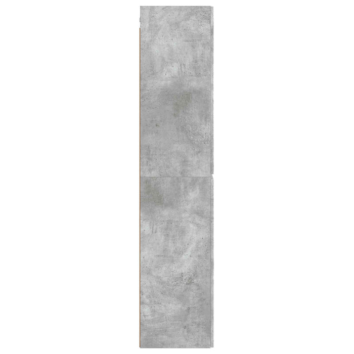 Dulap Bathroom Montat pe Perete Gri Beton 33 x 34,5 x 160 cm - WALTI WALTI