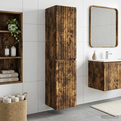 Dulap Bathroom Montat pe Perete Stejar fumuriu - WALTI WALTI