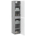 Dulap Bathroom Montat pe Perete Sonoma gri 33 x 34,5 x 160 cm - WALTI WALTI