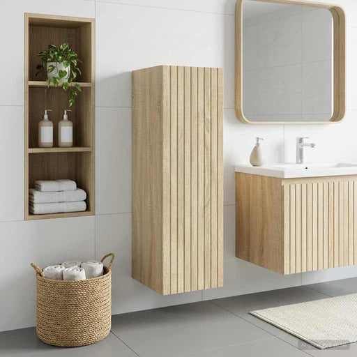 Dulap Bathroom Montat pe Perete Stejar Sonoma - WALTI WALTI