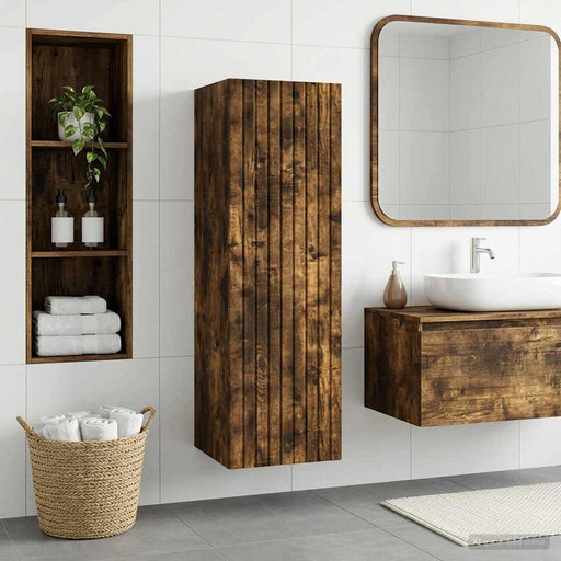 Dulap Bathroom Montat pe Perete Stejar fumuriu - WALTI WALTI
