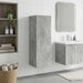 Dulap Bathroom Montat pe Perete Gri Beton 33 x 34,5 x 60 cm - WALTI WALTI