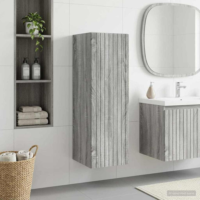 Dulap Bathroom Montat pe Perete Sonoma gri 33 x 34,5 x 60 cm - WALTI WALTI