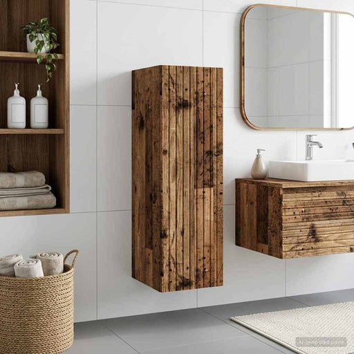 Dulap Bathroom Montat pe Perete Lemn vechi 33 x 34,5 x 60 cm - WALTI WALTI