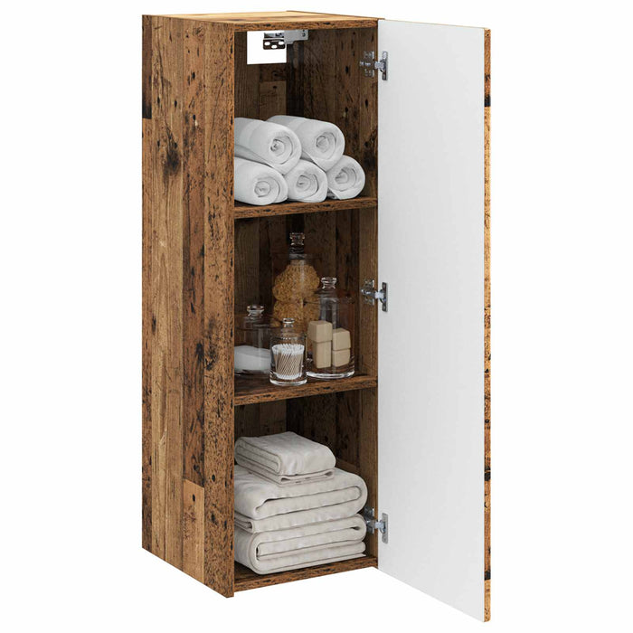 Dulap Bathroom Montat pe Perete Lemn vechi 33 x 34,5 x 60 cm - WALTI WALTI