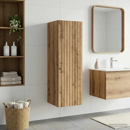 Dulap Bathroom Montat pe Perete Stejar Artizanal - WALTI WALTI