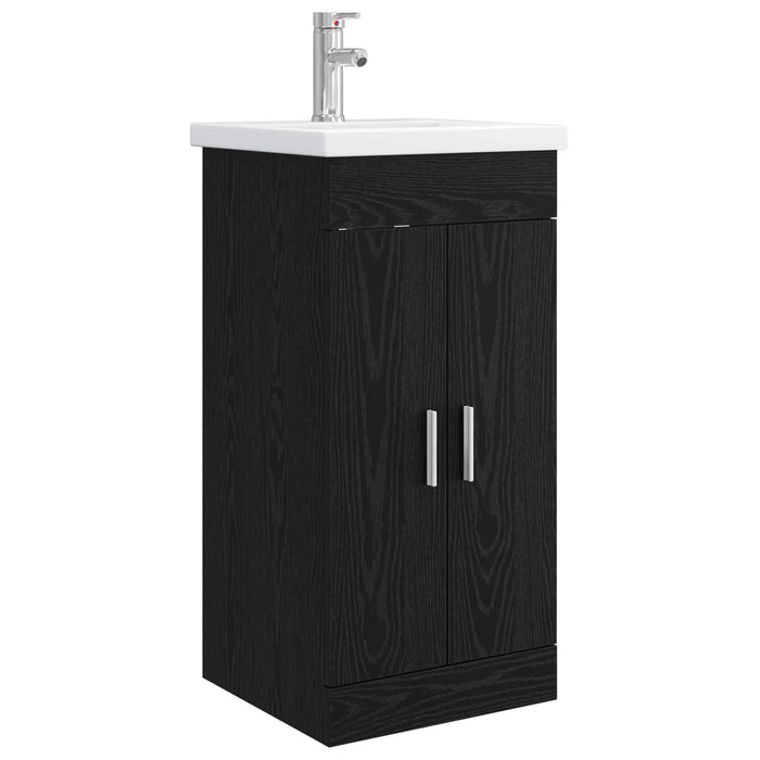 Mobilă de baie cu chiuvetă Stejar Negru 42 x 40 x 84,5 cm - WALTI WALTI