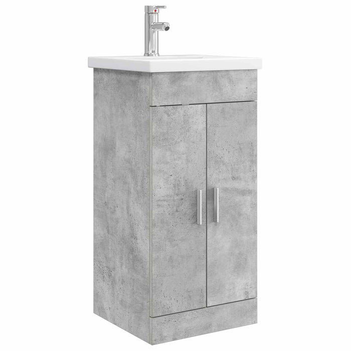 Mobilă de baie cu chiuvetă Gri Beton 42 x 40 x 84,5 cm - WALTI WALTI