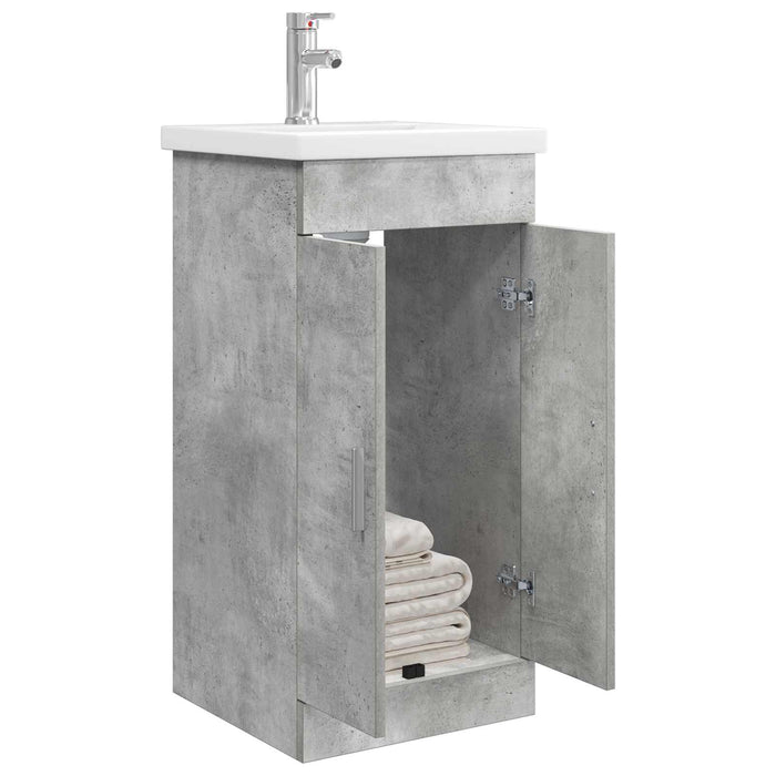 Mobilă de baie cu chiuvetă Gri Beton 42 x 40 x 84,5 cm - WALTI WALTI