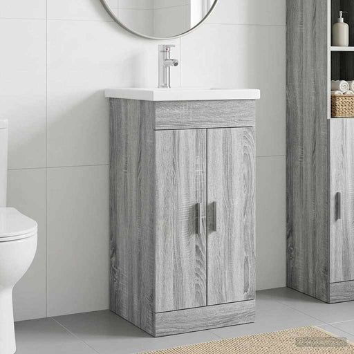 Mobilă de baie cu chiuvetă Sonoma gri 42 x 40 x 84,5 cm - WALTI WALTI