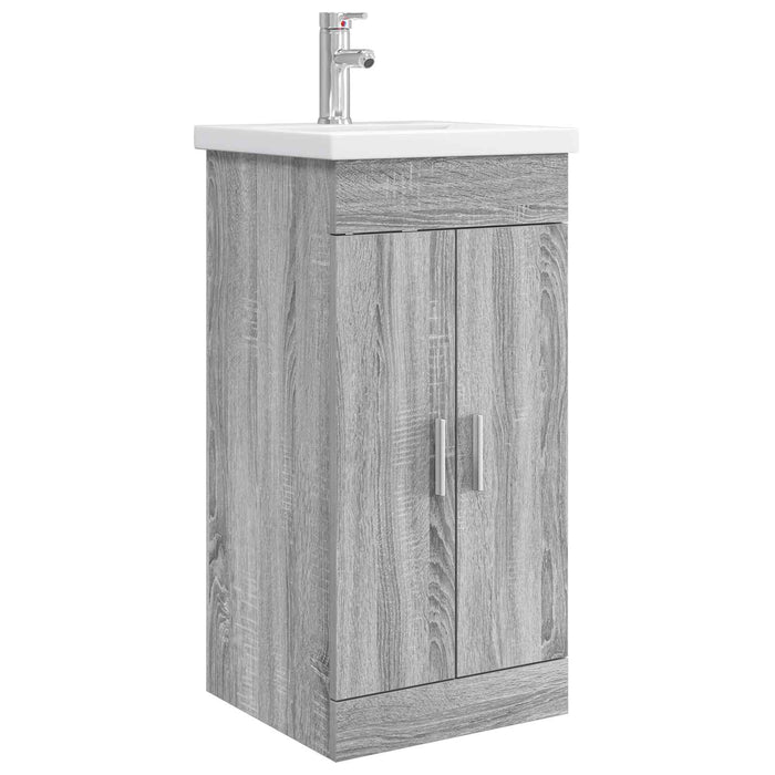 Mobilă de baie cu chiuvetă Sonoma gri 42 x 40 x 84,5 cm - WALTI WALTI
