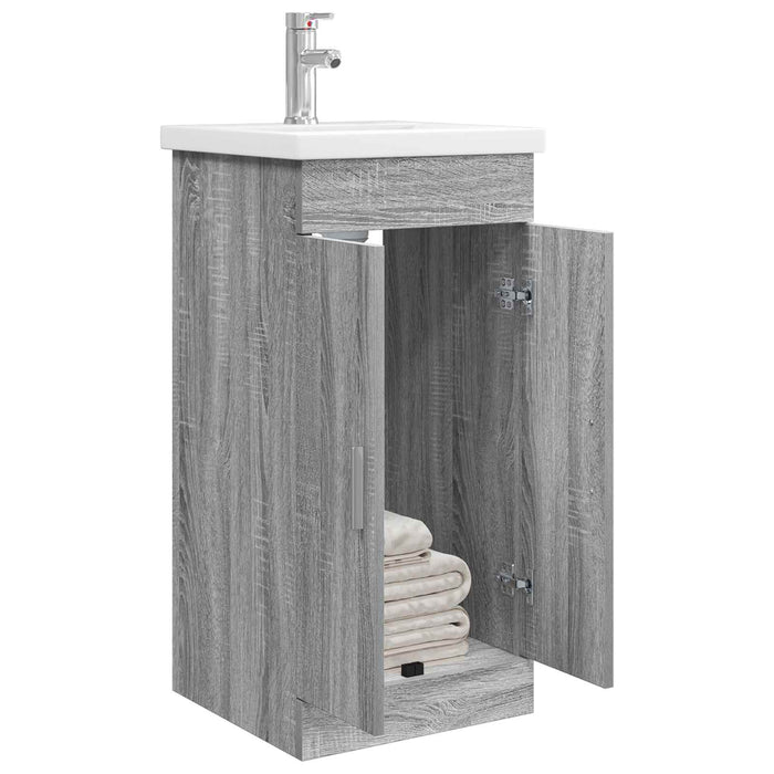 Mobilă de baie cu chiuvetă Sonoma gri 42 x 40 x 84,5 cm - WALTI WALTI