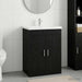 Dulap sub chiuvetă pentru baie Stejar Negru 56 x 37,5 x 81 cm - WALTI WALTI