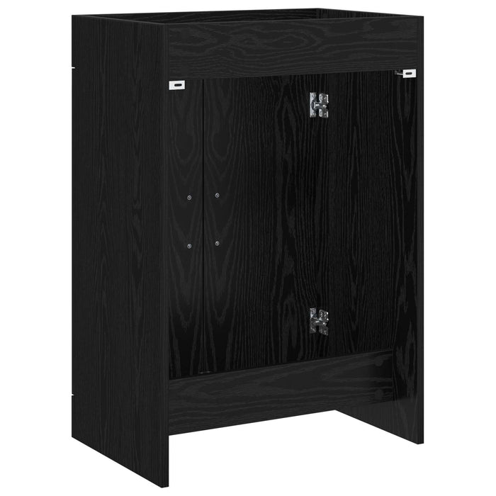 Dulap sub chiuvetă pentru baie Stejar Negru 56 x 37,5 x 81 cm - WALTI WALTI