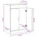 Dulap sub chiuvetă pentru baie Gri Beton 56 x 37,5 x 81 cm - WALTI WALTI
