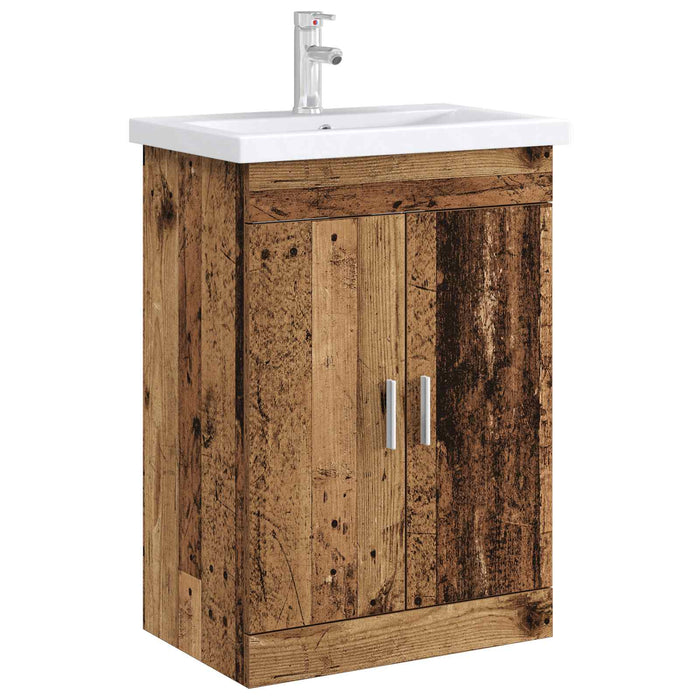 Dulap sub chiuvetă pentru baie Lemn vechi 56 x 37,5 x 81 cm - WALTI WALTI