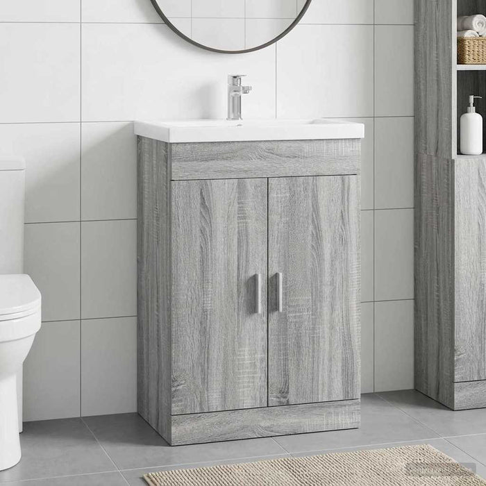 Dulap sub chiuvetă pentru baie Sonoma gri 78,5 x 37,5 x 81 cm - WALTI WALTI