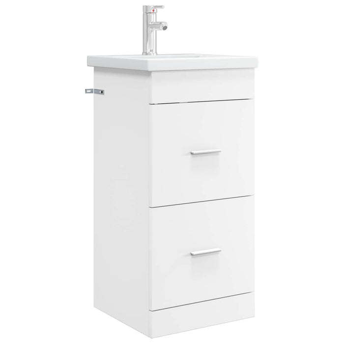 Mobilă de baie cu chiuvetă Alb 42 x 40 x 84,5 cm Lemn prelucrat - WALTI WALTI