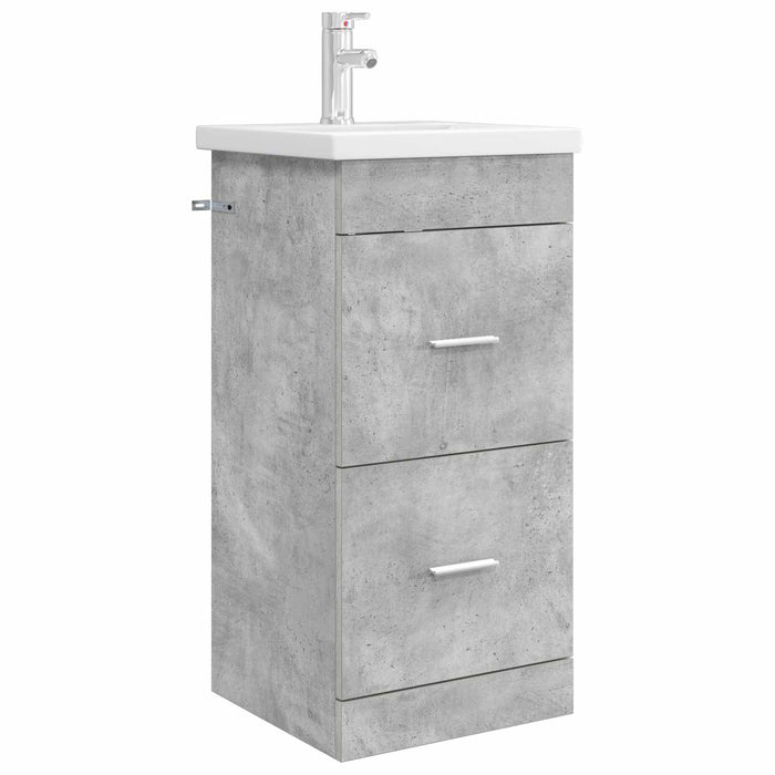 Mobilă de baie cu chiuvetă Gri Beton 42 x 40 x 84,5 cm - WALTI WALTI
