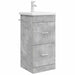 Mobilă de baie cu chiuvetă Gri Beton 42 x 40 x 84,5 cm - WALTI WALTI