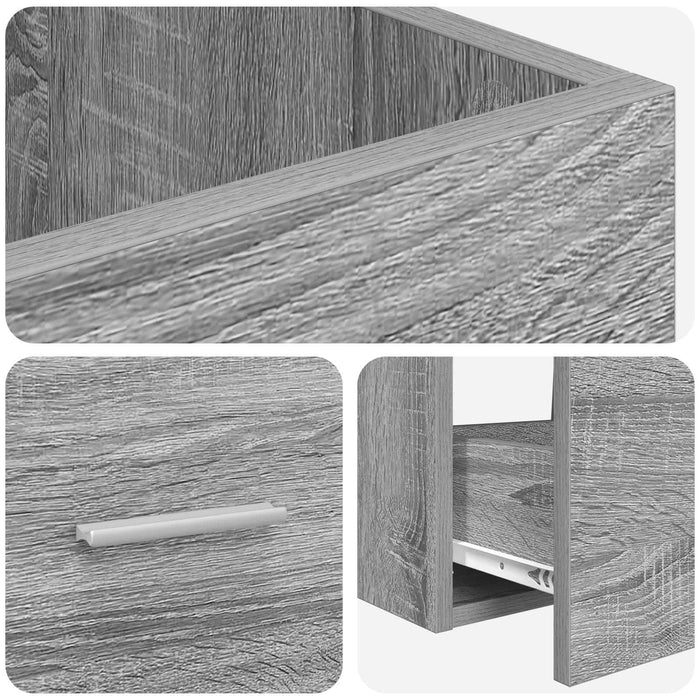 Mobilă de baie cu chiuvetă Sonoma gri 42 x 40 x 84,5 cm - WALTI WALTI