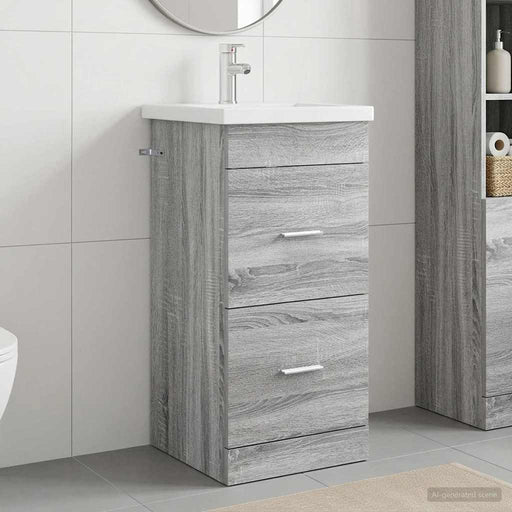 Mobilă de baie cu chiuvetă Sonoma gri 42 x 40 x 84,5 cm - WALTI WALTI