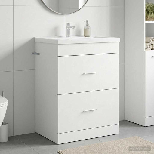 Dulap sub chiuvetă pentru baie Alb 56 x 37,5 x 81 cm - WALTI WALTI