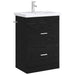 Dulap sub chiuvetă pentru baie Stejar Negru 56 x 37,5 x 81 cm - WALTI WALTI