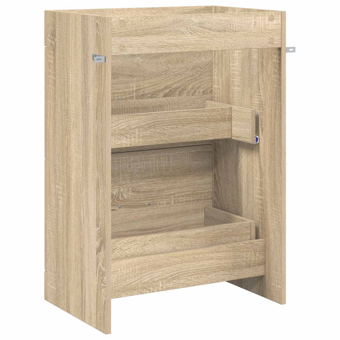Dulap sub chiuvetă pentru baie Stejar Sonoma 56 x 37,5 x 81 cm - WALTI WALTI