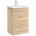 Dulap sub chiuvetă pentru baie Stejar Sonoma 56 x 37,5 x 81 cm - WALTI WALTI