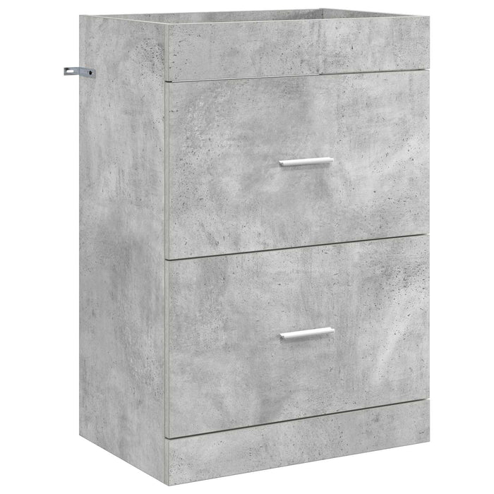 Dulap sub chiuvetă pentru baie Gri Beton 56 x 37,5 x 81 cm WALTI