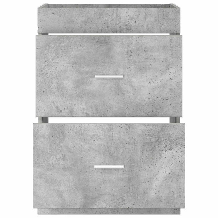 Dulap sub chiuvetă pentru baie Gri Beton 56 x 37,5 x 81 cm WALTI