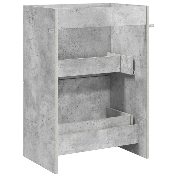 Dulap sub chiuvetă pentru baie Gri Beton 56 x 37,5 x 81 cm WALTI