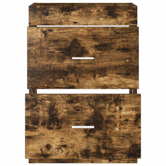 Dulap sub chiuvetă pentru baie Stejar fumuriu 56 x 37,5 x 81 cm - WALTI WALTI