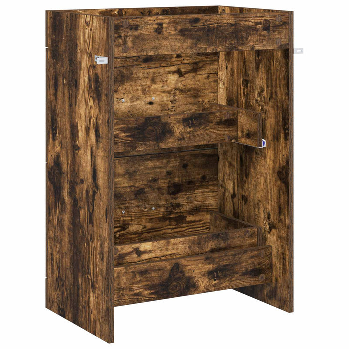 Dulap sub chiuvetă pentru baie Stejar fumuriu 56 x 37,5 x 81 cm - WALTI WALTI