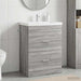 Dulap sub chiuvetă pentru baie Sonoma gri 56 x 37,5 x 81 cm - WALTI WALTI