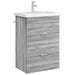 Dulap sub chiuvetă pentru baie Sonoma gri 56 x 37,5 x 81 cm - WALTI WALTI