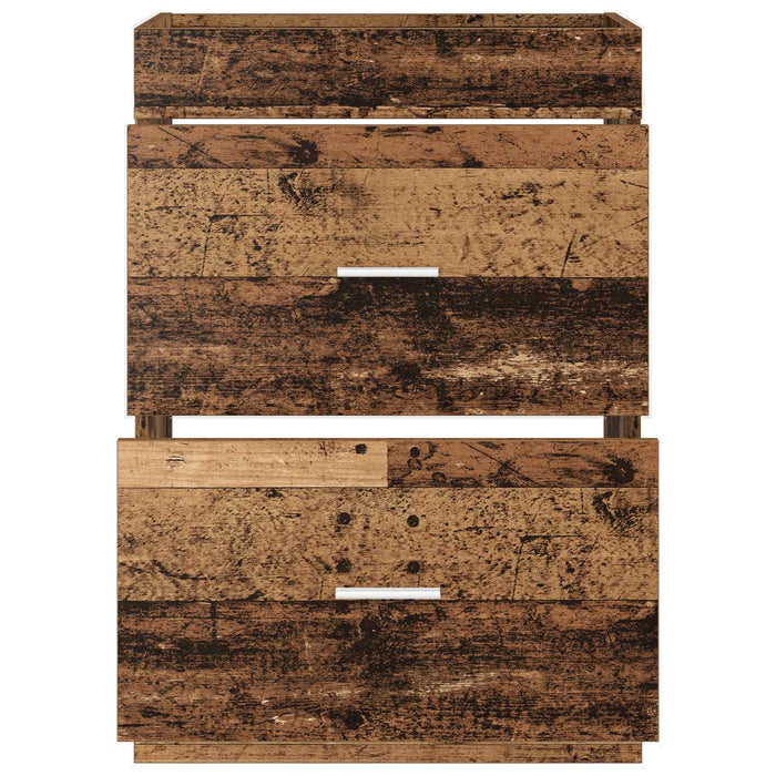 Dulap sub chiuvetă pentru baie Lemn vechi 56 x 37,5 x 81 cm - WALTI WALTI
