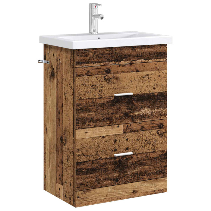 Dulap sub chiuvetă pentru baie Lemn vechi 56 x 37,5 x 81 cm - WALTI WALTI