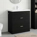 Dulap sub chiuvetă pentru baie Stejar Negru 78,5 x 37,5 x 81 cm - WALTI WALTI