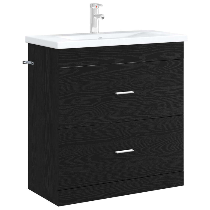 Dulap sub chiuvetă pentru baie Stejar Negru 78,5 x 37,5 x 81 cm - WALTI WALTI